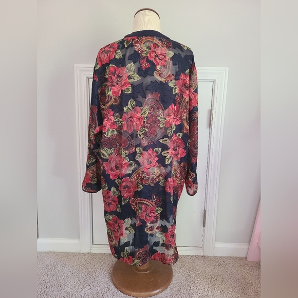 Victoria’s Secret Nightgown Size M L Vintage Gold Label Pajama Top Sheer Kimono - Picture 15 of 15